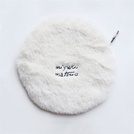 ふわふわ丸形猫ポーチ【【松尾ミユキ】Fluffy Circular Pouch