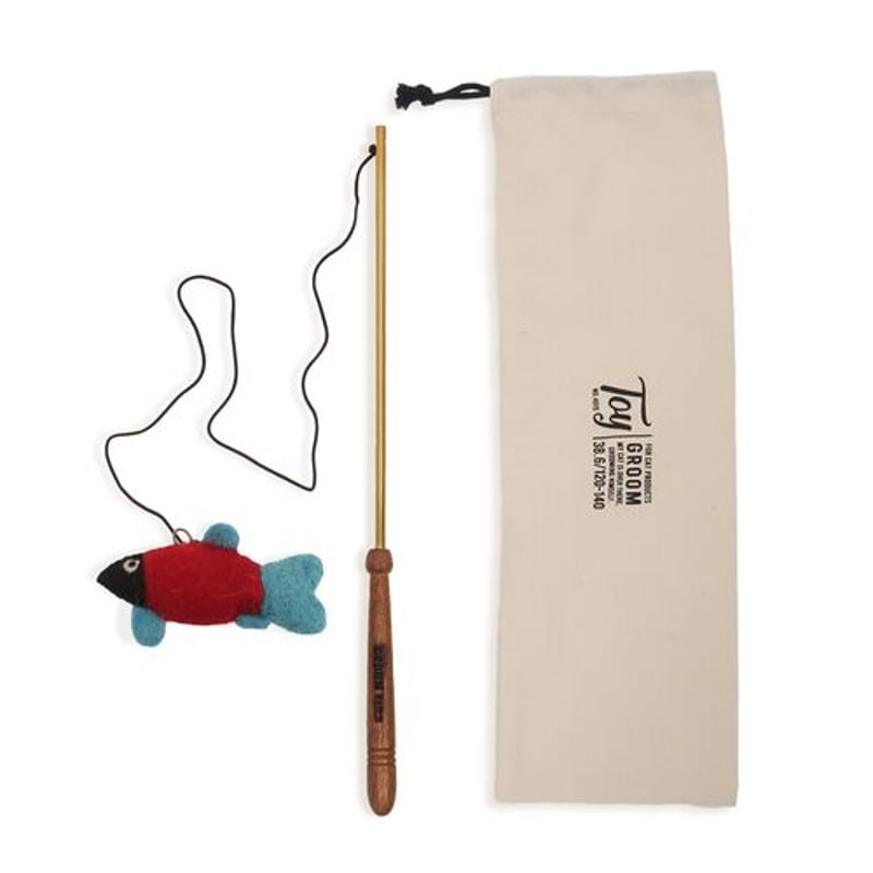 GROOM】 グルーム CAT TEASER 釣竿セット ねこじゃらし | NyanCon.