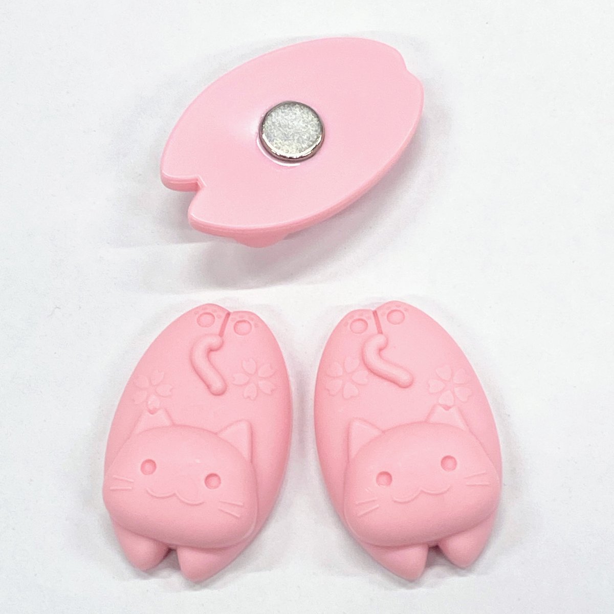 淡いピンク　満開　桜　猫　５個セット 淡いピンク 満開 桜 猫 5個セット