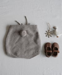 Baby  merino wool pompom shorts