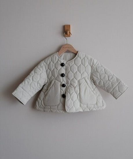 Padded short  jacket(white)