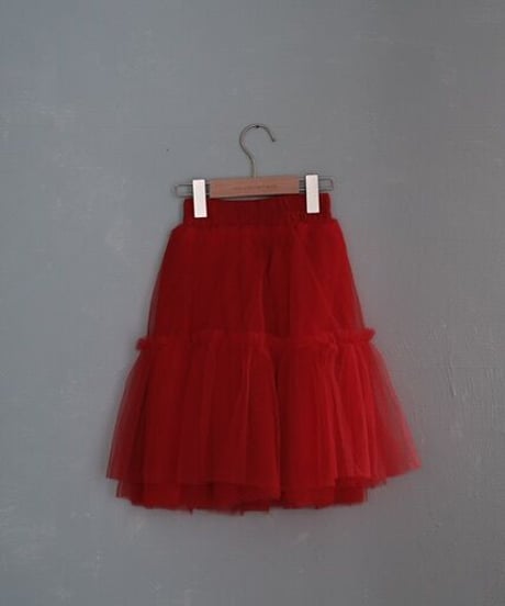 Gauzy skirt(red)