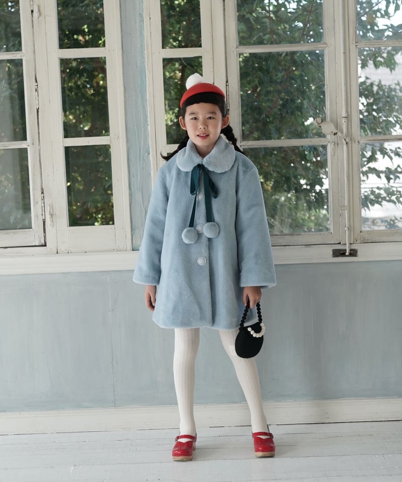 Kids fake sales fur coat