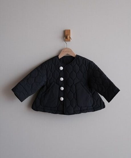 Padded short  jacket(black)