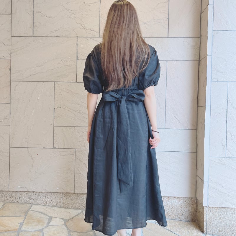 Ｙ's リネンワンピース　ウエストリボン ウエストリボンリネンワンピース | Minayo Select