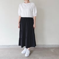 ティアード切替ワンピース