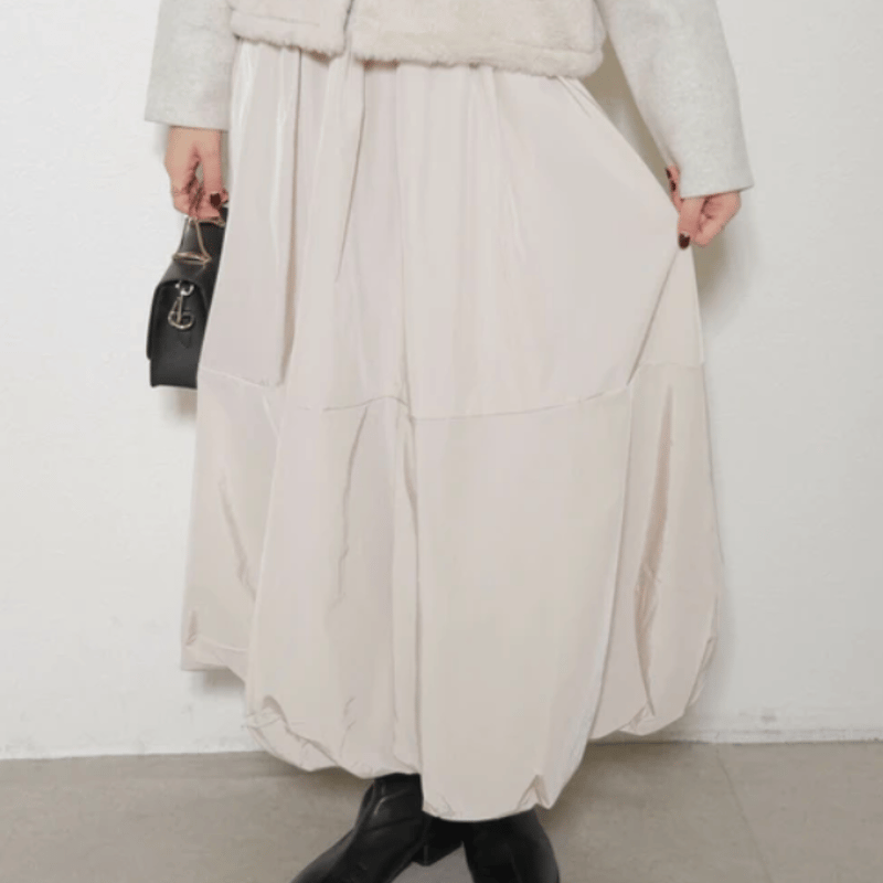 裾切替タフタバルーンスカート | Minayo Select