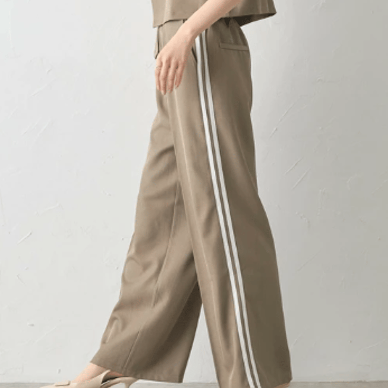新品激安!!CALEE SIDE LINE ワイドパンツ L サイドラインワイドパンツ | Minayo Select