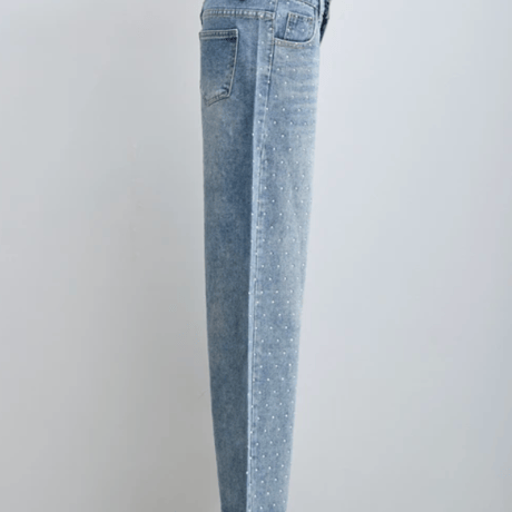 キラキラストーンデニムパンツ