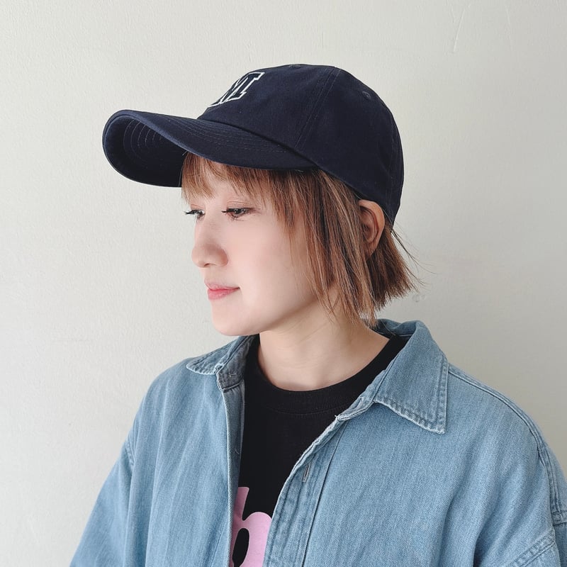 WINONA 刺繍ロゴ ベースボールキャップ ネイビー 渡辺美奈代オリジナル ベースボールMキャップ | Minayo Select