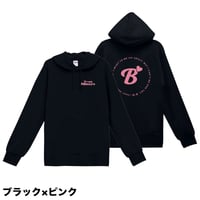 渡辺美奈代オリジナルB'スウェットパーカー ブラック×ピンク