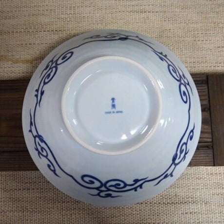 【再入荷】古伊万里唐草大鉢　美濃焼　25.5x7.5cm　商品番号：bl-60718