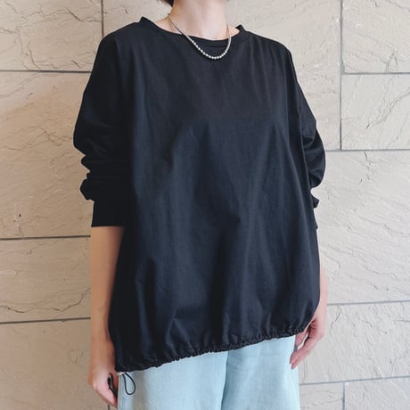 ドローコード付き長袖Tシャツ
