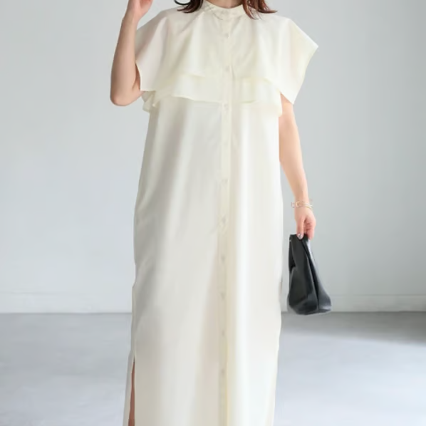 ノースリーブケープレイヤードワンピース | Minayo Select
