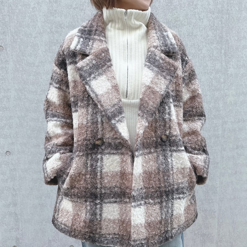 ブークレチェックコート | Minayo Select