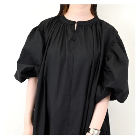 【SUMMER SALE】T/Cブロード　2WAYボリュームスリーブワンピース