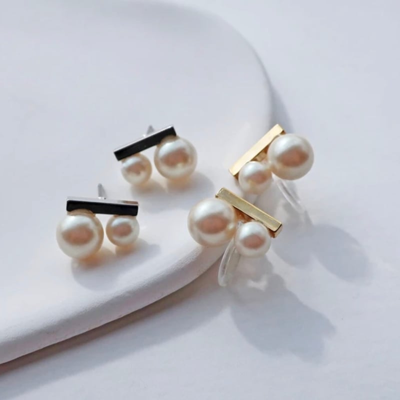 ハンギングツインパールピアス | Minayo Select
