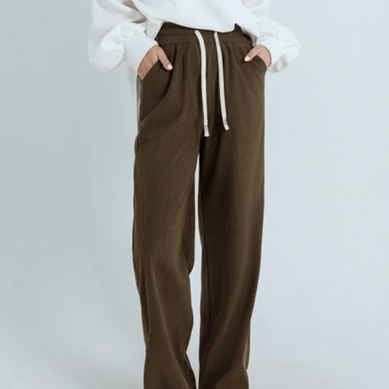 裏起毛ハイウエストコーデュロイパンツ | Minayo Select