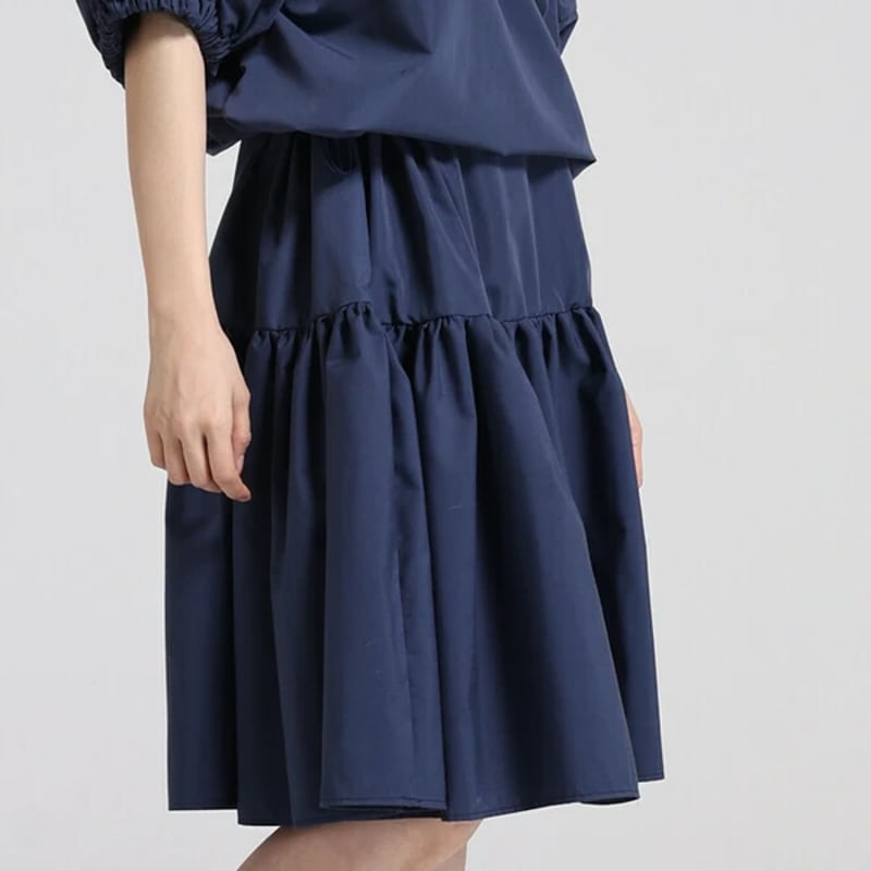  PARTY ドロストギャザーキラキラニットマーメイドワンピース ROYAL PARTY｜ドロストギャザーキラキラニットマーメイド