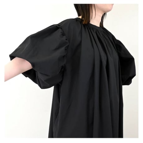 【SUMMER SALE】T/Cブロード　2WAYボリュームスリーブワンピース