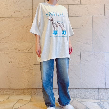 DOGプリントBIGTシャツ