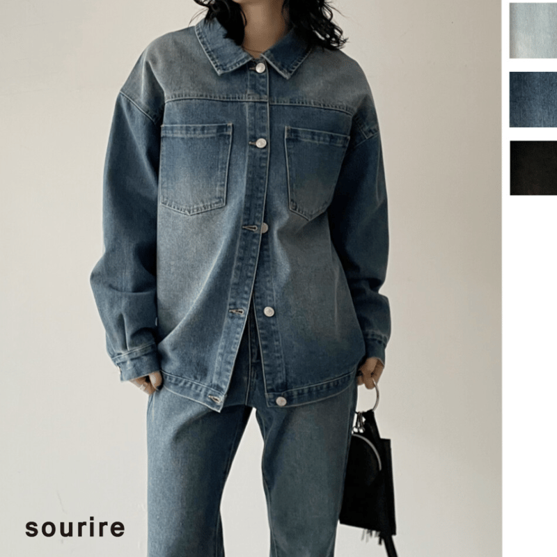12OZデニムオーバーサイズジャケット | Minayo Select