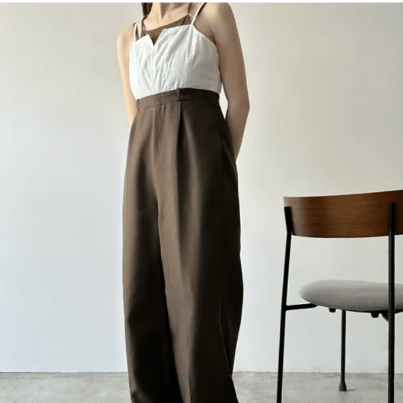 CONFECT ツイルオールインワン アイボリー 4　Upcyclelino nest Robe / CONFECT ONLINE SHOP