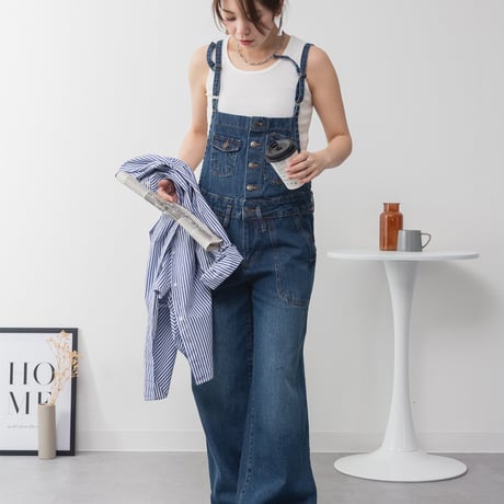 The Simple Folk サロペット The Simple Folk オーバーオール Denim｜MAYLIS