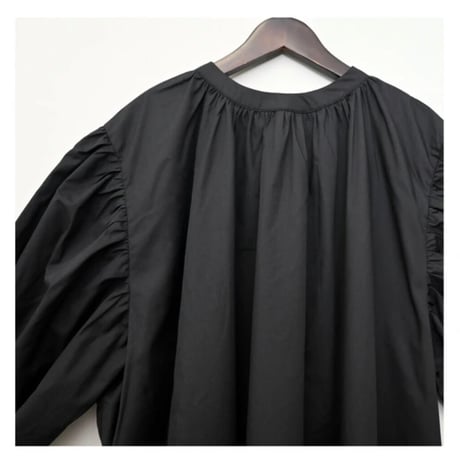 【SUMMER SALE】T/Cブロード　2WAYボリュームスリーブワンピース