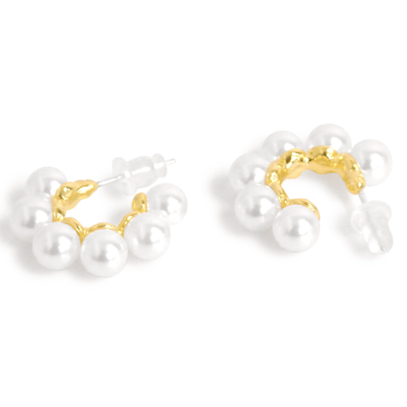 最終】picollet はまら 16G プラチナ フープピアス 2個セット