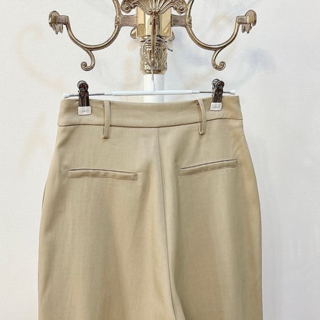 配色パイピングラインタックワイドパンツ