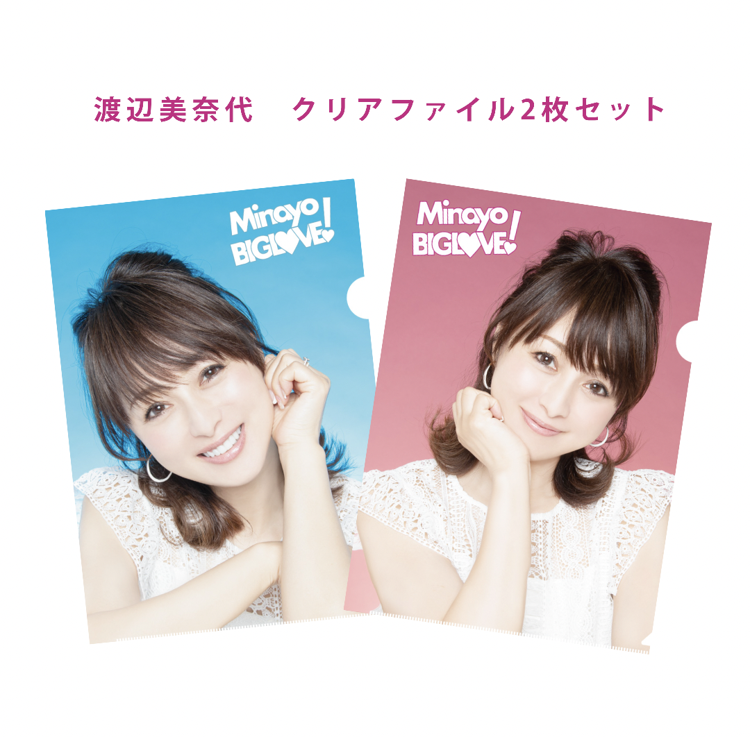 渡辺美奈代デビュー35周年記念 「BIG LOVE」374クリアファイル2枚
