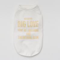 【犬用】適温キープ・BIG　LOVE　Tシャツ【イエロー】cn-1051-ye