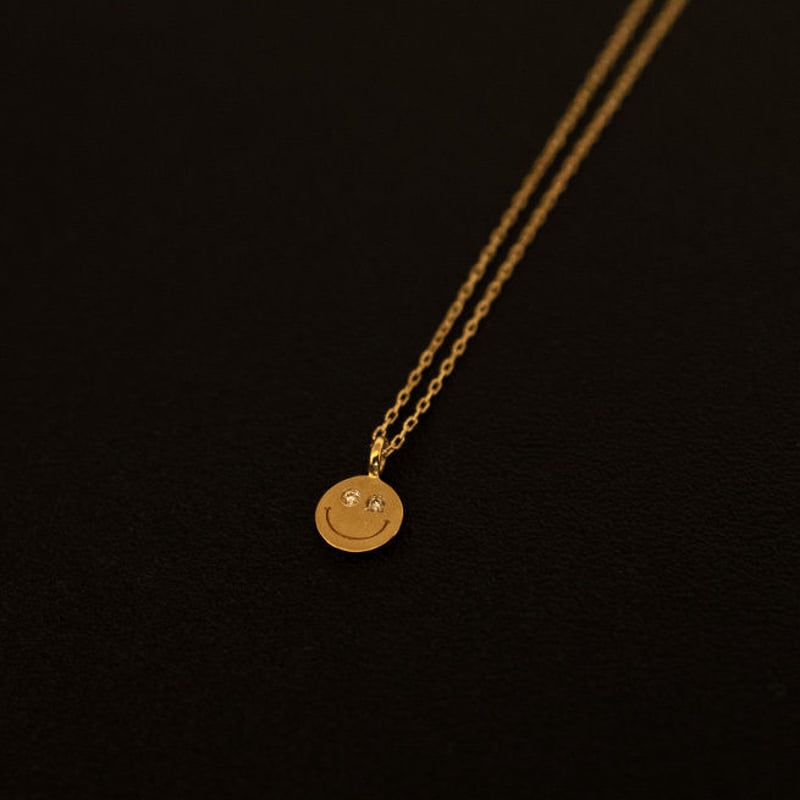 k18 ダイヤモンドネックレススマイル