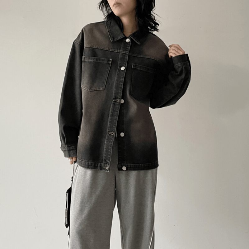 12OZデニムオーバーサイズジャケット | Minayo Select