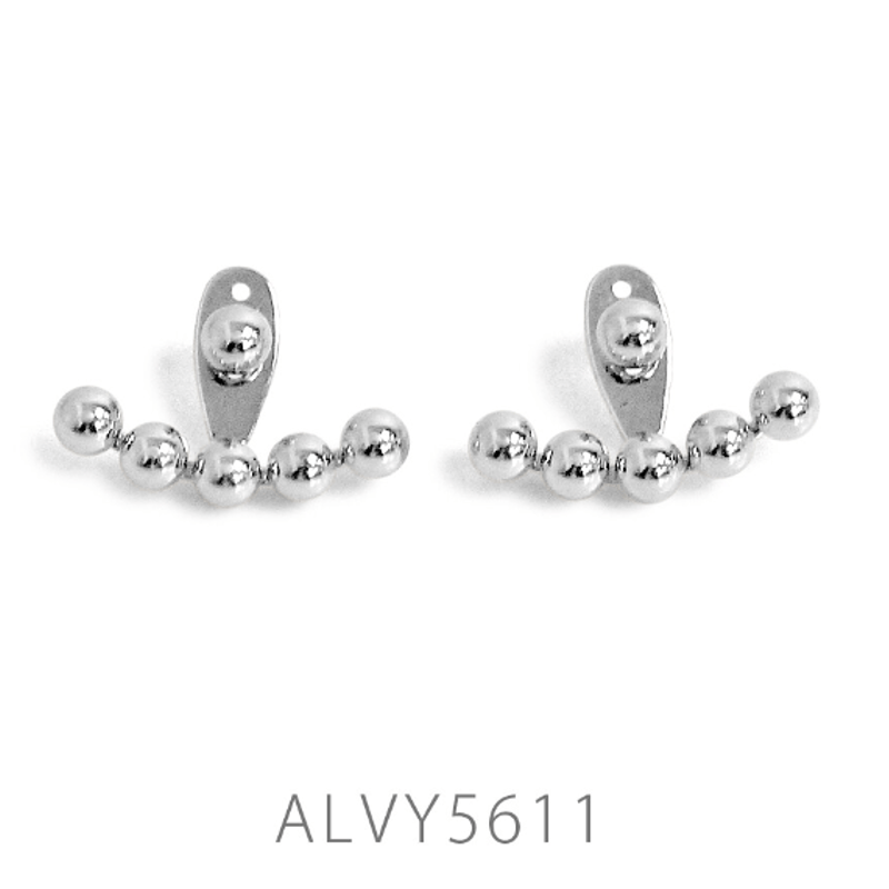 メタルボールカーブ2WAYピアス（両耳用2個セット） | Minayo Select