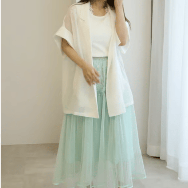 メッシュ半袖ジャケット 新色追加!》メッシュ半袖テーラードジャケット | ファッション