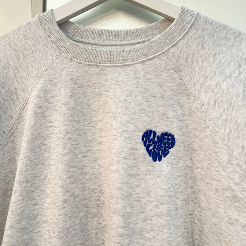 N°21 新品タグ付 ラインストーンハート　ロゴプリントスウェット Lazar トレーナー スウェット 別注 Heart Embroidery Sweat