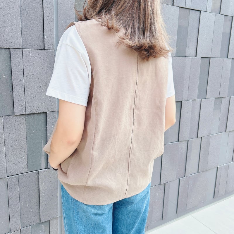 アトリエGG希少完売 フィールドボアベスト ベージュ 0号 カシュクール