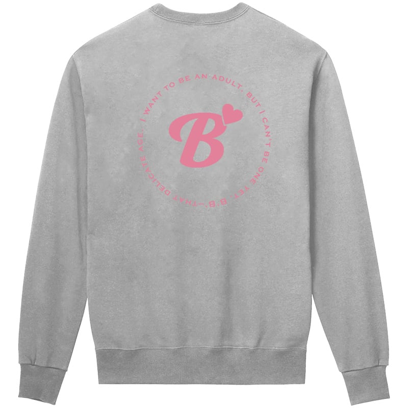 渡辺美奈代オリジナルB'スウェットトレーナー グレー×ピンク | Minayo