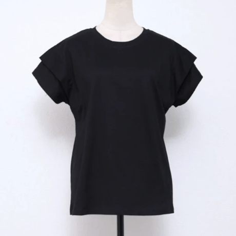 レイヤードデザイン袖Tシャツ