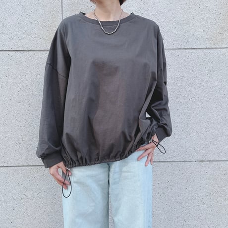 ドローコード付き長袖Tシャツ