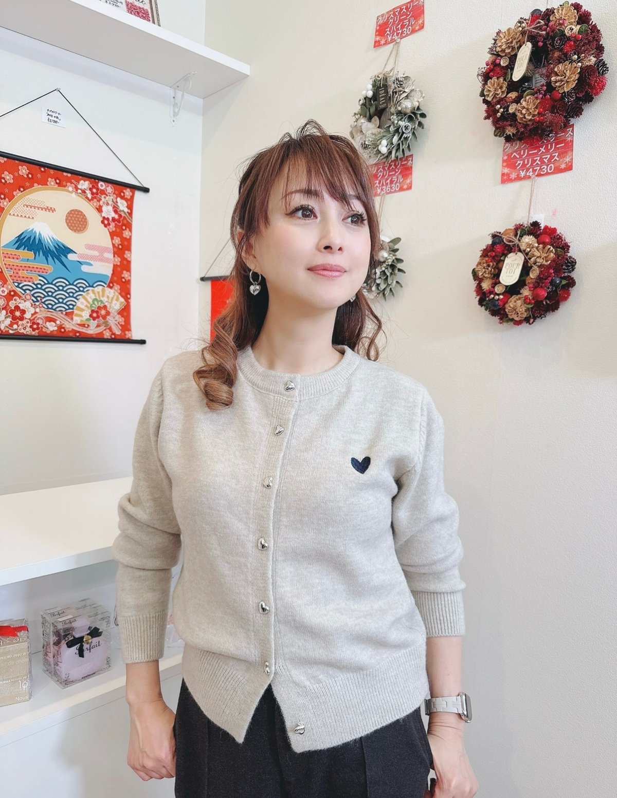 美奈代さんお気に入り！大人気のハートカーディガン | 渡辺美奈代