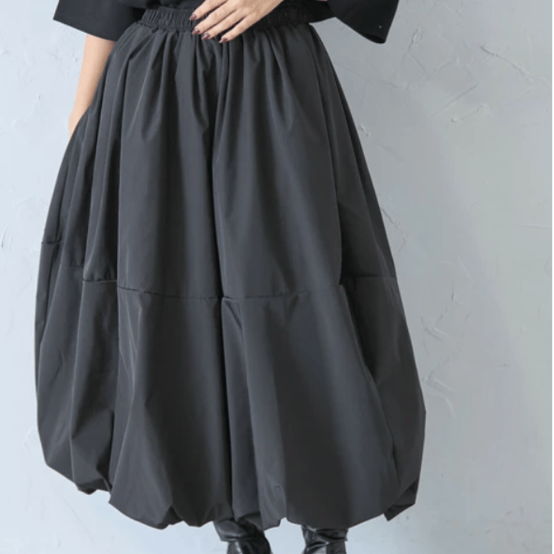 裾切替タフタバルーンスカート | Minayo Select