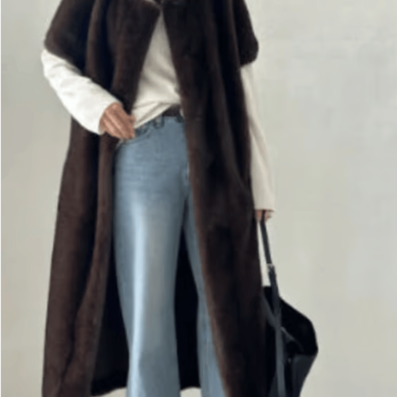 エコミンクファーロングベスト | Minayo Select