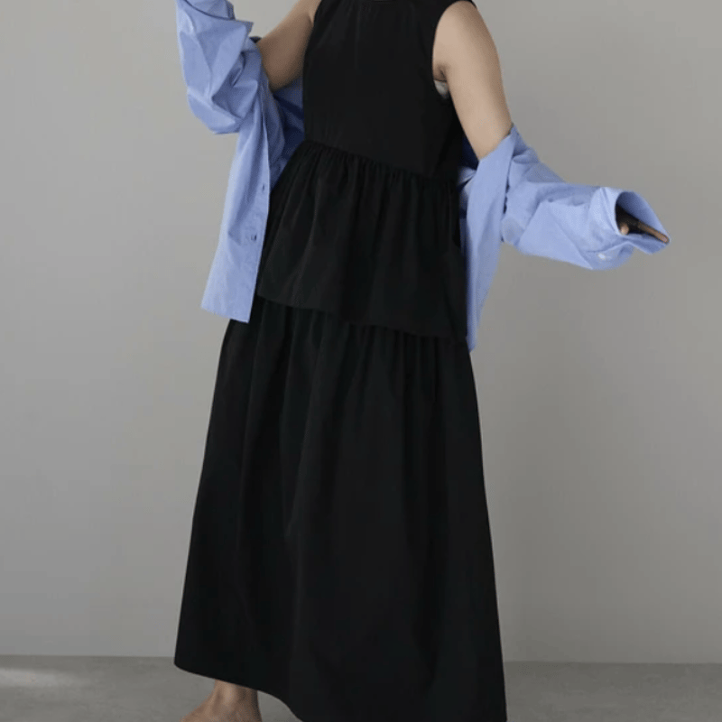 ワンピース OHGA TIERED ONEPIECE tiered one-piece ティアードワンピース | Minayo Select