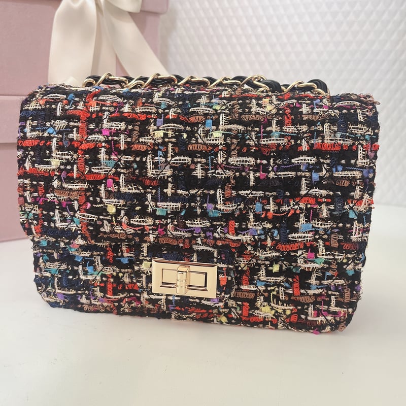再入荷】ツイードチェーンショルダーバッグ | Minayo Select 再入荷】ツイードチェーンショルダーバッグ | Minayo Select