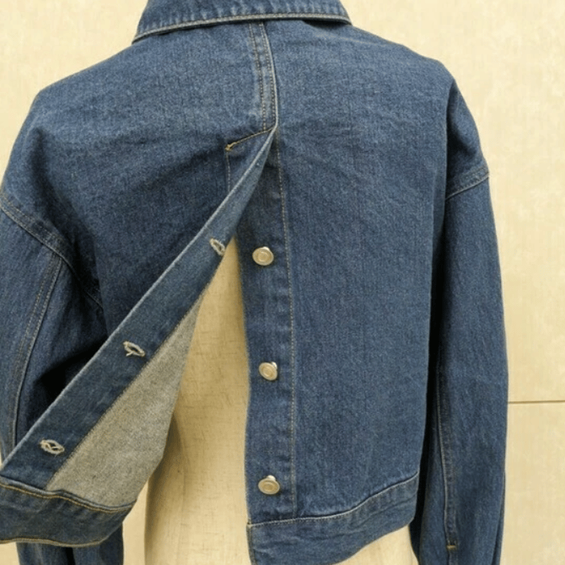 【希少】【美品】Dig Deep ゴールドボタン刺繍ロゴデニムジャケット デニムジャケット ロゴ 刺繍 Gジャン ジャケット バックプリント