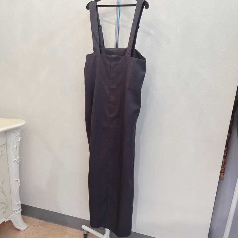 ■渡辺美奈代セレクトショップ■ハイウエストロングジャンパースカート■ ハイウエストロングジャンパースカート【8月下旬お届け予定
