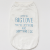 【犬用】適温キープ・BIG　LOVE　Tシャツ【ブルー】cn-1051-bl